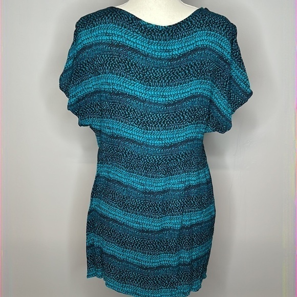 Liz Lange Maternity Blue Small Rayon Blouse - Picture 4 of 7